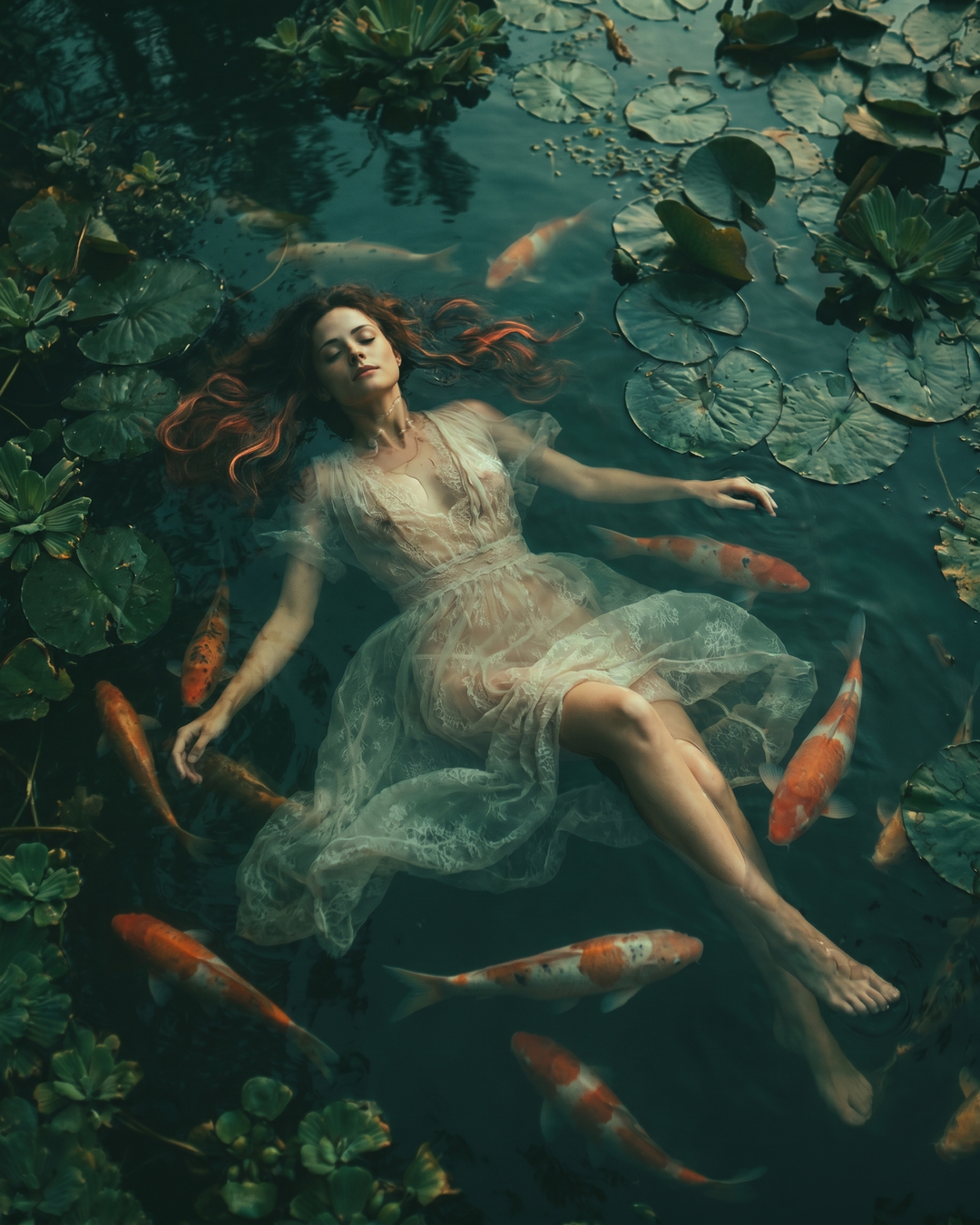 Surrealizm — koi pond